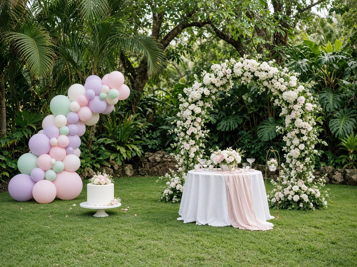 A garden celebration on the lawns